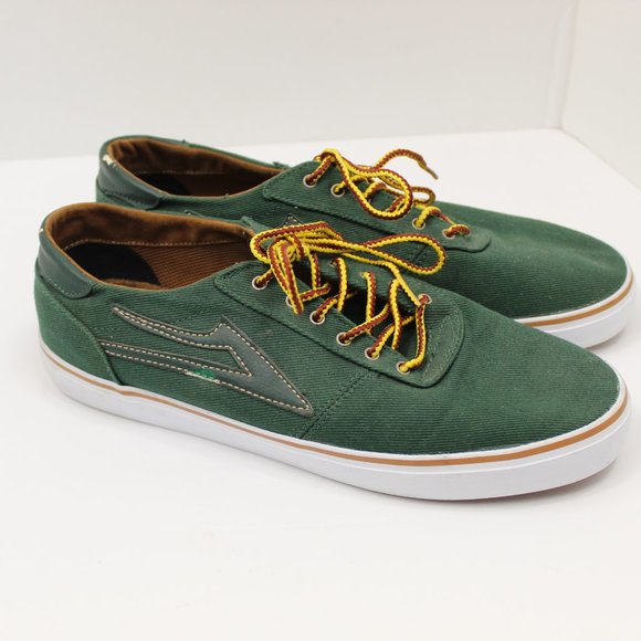 Lakai Green Tie Up Mens Skate/Boat Sneakers - Picture 5 of 9